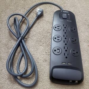 Belkin Gray Surge Protector with USB Ports